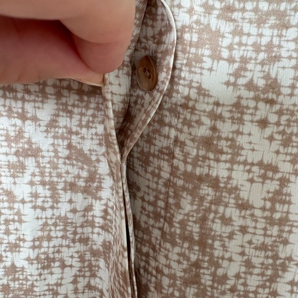 Eileen Fisher Prism Silk Blend V-Neck Top | Size Small - Picture 6 of 8